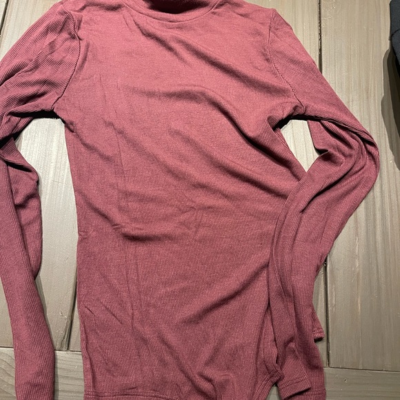 COPY - n:Philanthropy burgundy turtleneck bodysuit size small - Picture 4 of 6